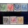 1907. Frederik VIII, 5-100 Øre, AFA nr. 54-59 stemplet   Ubrugt Stemplet FDC