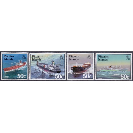Pitcain Islands 1987 Ships in complete set. MNH.