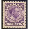 1918-20. Chr. X. 5 Kr. Violet. AFA nr. 110 postfrisk  Ubrugt Stemplet FDC