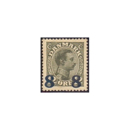 1921-22. 8/12 Øre provisorier.  AFA nr. 119 postfrisk   Ubrugt Stemplet FDC