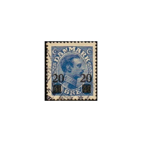 1926. 20/40 Øre, provisorier. AFA nr. 153 postfrisk  Ubrugt Stemplet FDC