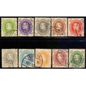 1930. Chr. X. 60-års fødselsdag, 5-40 Øre AFA nr. 186-95 semplet postfrisk  Ubrugt Stemplet FDC