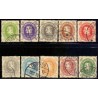 1930. Chr. X. 60-års fødselsdag, 5-40 Øre AFA nr. 186-95 semplet postfrisk  Ubrugt Stemplet FDC