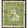 1924. Postvæsnets jubilæum. 10 Øre, AFA nr. 133 postfrisk Ubrugt Stemplet FDC