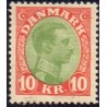 1927-28. Chr. X. 10 kr. AFA nr. 177 postfrisk  Ubrugt Stemplet FDC