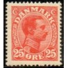 1921-22. Chr. X. 25 Øre.  AFA nr. 126 postfrisk  Ubrugt Stemplet FDC