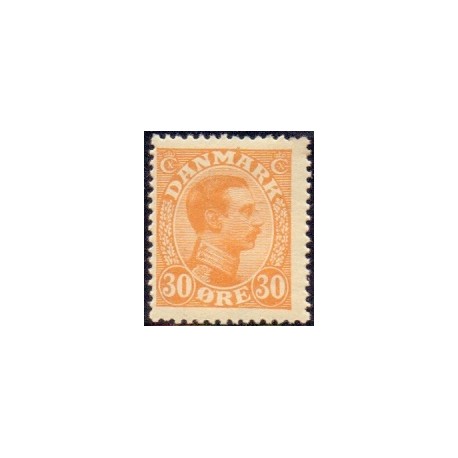 1921-22. Chr. X. 30 Øre.  AFA nr. 127 postfrisk    Ubrugt Stemplet FDC