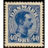 1921-22. Chr. X. 40 Øre.  AFA nr. 128 postfrisk   Ubrugt Stemplet FDC