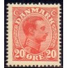 1925-26. Chr. X. 20 Øre, AFA nr. 147 postfrisk   Ubrugt Stemplet FDC