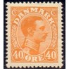 1925-26. Chr. X. 40 Øre, AFA nr. 150 postfrisk   Ubrugt Stemplet FDC