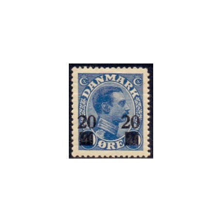 1926. 20/40 Øre, provisorier. AFA nr. 153 postfrisk  Ubrugt Stemplet FDC