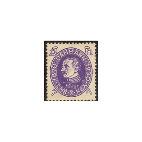 1930. Chr. X. 60-års fødselsdag, 7 Øre AFA nr. 187 postfrisk   Ubrugt Stemplet FDC