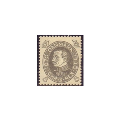 1930. Chr. X. 60-års fødselsdag, 8 Øre AFA nr. 188 postfrisk   Ubrugt Stemplet FDC