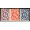 1945. Chr. X 75-års fødselsdag. AFA nr. 290-92 postfrisk    Stemplet FDC