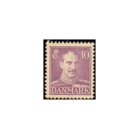 1942-44. Christian X (uden a nr.). AFA nr. 274-80 postfrisk   Stemplet FDC