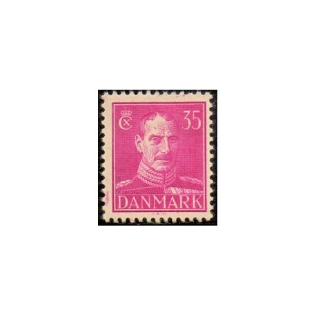 1942-44. Christian X  AFA nr. 279a postfrisk   Stemplet FDC