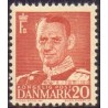1948-50. Frederik IX 20 øre, tp. I. AFA nr. 307a postfrisk      Stemplet FDC
