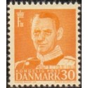 1948-50. Frederik IX, 30 øre, tp. III. AFA nr. 309 postfrisk     Stemplet FDC