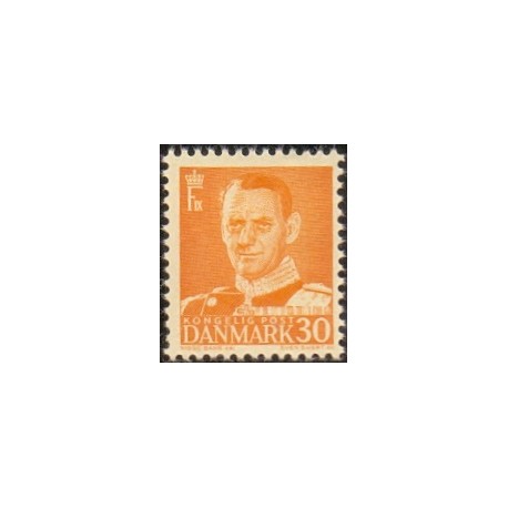 1948-50. Frederik IX, 30 øre, tp. III. AFA nr. 309 postfrisk     Stemplet FDC