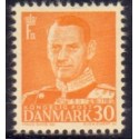 1948-50. Frederik IX, 30 øre, tp. II. AFA nr. 309a postfrisk    Stemplet FDC