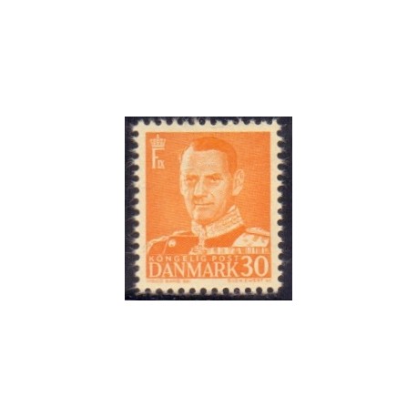 1948-50. Frederik IX, 30 øre, tp. II. AFA nr. 309a postfrisk    Stemplet FDC