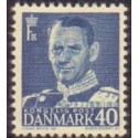 1948-50. Frederik IX, 40 øre, AFA nr. 310 postfrisk    Stemplet FDC