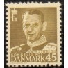 1948-50. Frederik IX, 45 øre, AFA nr. 311 postfrisk   Stemplet FDC