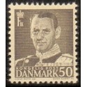 1948-50. Frederik IX, 50 øre, AFA nr. 312  postfrisk       Stemplet FDC