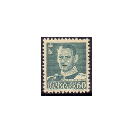 1948-50. Frederik IX, 60 øre, AFA nr. 313 postfrisk      Stemplet FDC
