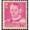 1948-50. Frederik IX, 75 øre, AFA nr. 314 postfrisk      Stemplet FDC