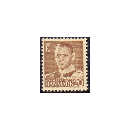 1950. Frederik IX, 20 Øre,  AFA nr. 320 postfrisk     Stemplet FDC
