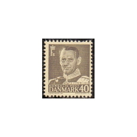 1950. Frederik IX, 40 Øre,  AFA nr. 322 postfrisk     Stemplet FDC