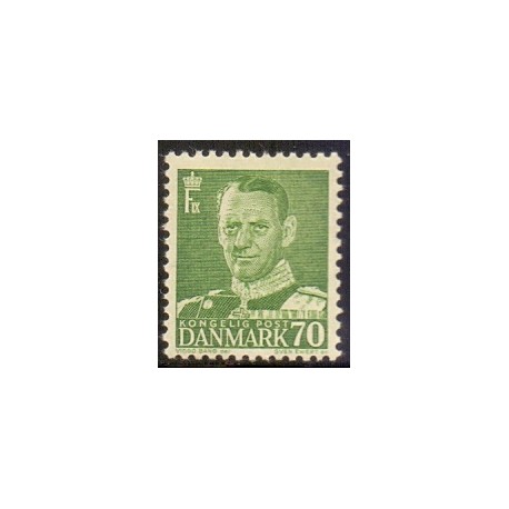 1950. Frederik IX, 70 Øre,  AFA nr. 324 postfrisk     Stemplet FDC