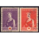 1938. Bertel Thorvaldsen.  AFA nr. 249-51. postfrisk  Stemplet FDC