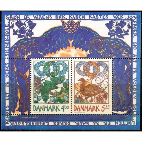1999. Forårsbebudere. AFA nr. 1206 miniark postfrisk      Stemplet FDC