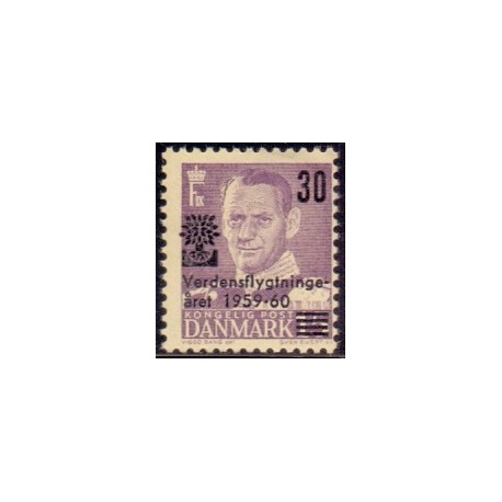 1960. Verdensflygtningeåret. AFA nr. 380 postfrisk     Stemplet FDC