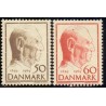 1969. Frederik IX's 70-års fødselsdag. AFA nr. 480-81 postfrisk Stemplet FDC