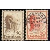 1969. Frederik IX's 70-års fødselsdag. AFA nr. 480-81 postfrisk Stemplet FDC