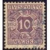Avisporto. 1907. 10 Øre, lilla. AFA. nr. 4, ubrugt, postfrisk, stemplet