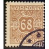 Avisporto. 1907. 68 Øre, brun, AFA. nr. 7, ubrugt, postfrisk, stemplet