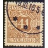 Avisporto. 1914-15. 41 Øre, brun AFA. nr. 19 ubrugt, postfrisk, stemplet