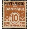 Danmark Postfærge 1927 AFA nr. 12a rødlig brun **/MNH stemplet/used