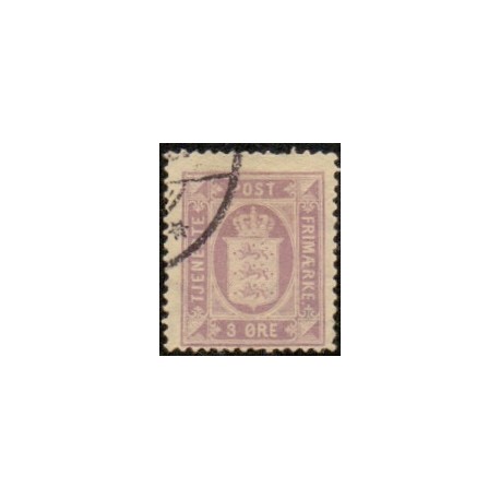 Danmark Tjenste 1875 AFA nr 4 **/MNH stemplet/used