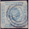 1854. 2 Skilling, blå, AFA nr. 3 **, postfrisk, ubrugt, stemplet