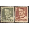 1951. Frederik IX, 35-55 Øre,  AFA nr. 326-27 postfrisk     Stemplet FDC