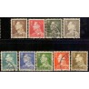 1961. Kong Frederik IX alm. papir. AFA nr. 393-401 postfrisk    Stemplet FDC