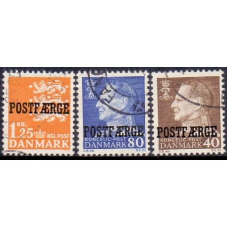 Danmark Postfærge 1965-67. Suppleringsværdier AFA nr. 41-43  **/MNH  stemplet/used