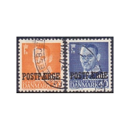 Danmark Postfærge 1949. Fr. IX.  AFA nr. 32-33  **/MNH  stemplet/used