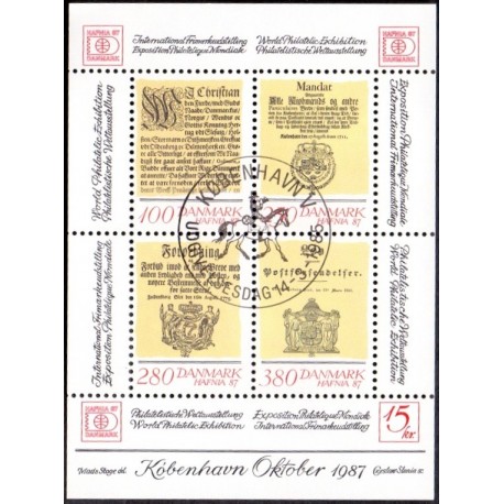 1985. Hafnia Blok I. AFA nr. 827 postfrisk  postfrisk  Stemplet FDC