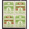 1938. DFU frimærkeudstiling.  AFA nr. 245/199a. 4-blok postfrisk   Stemplet FDC